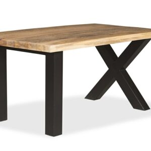 rectangle wooden top mango wood 3+3cm thickness 5% ara dining table